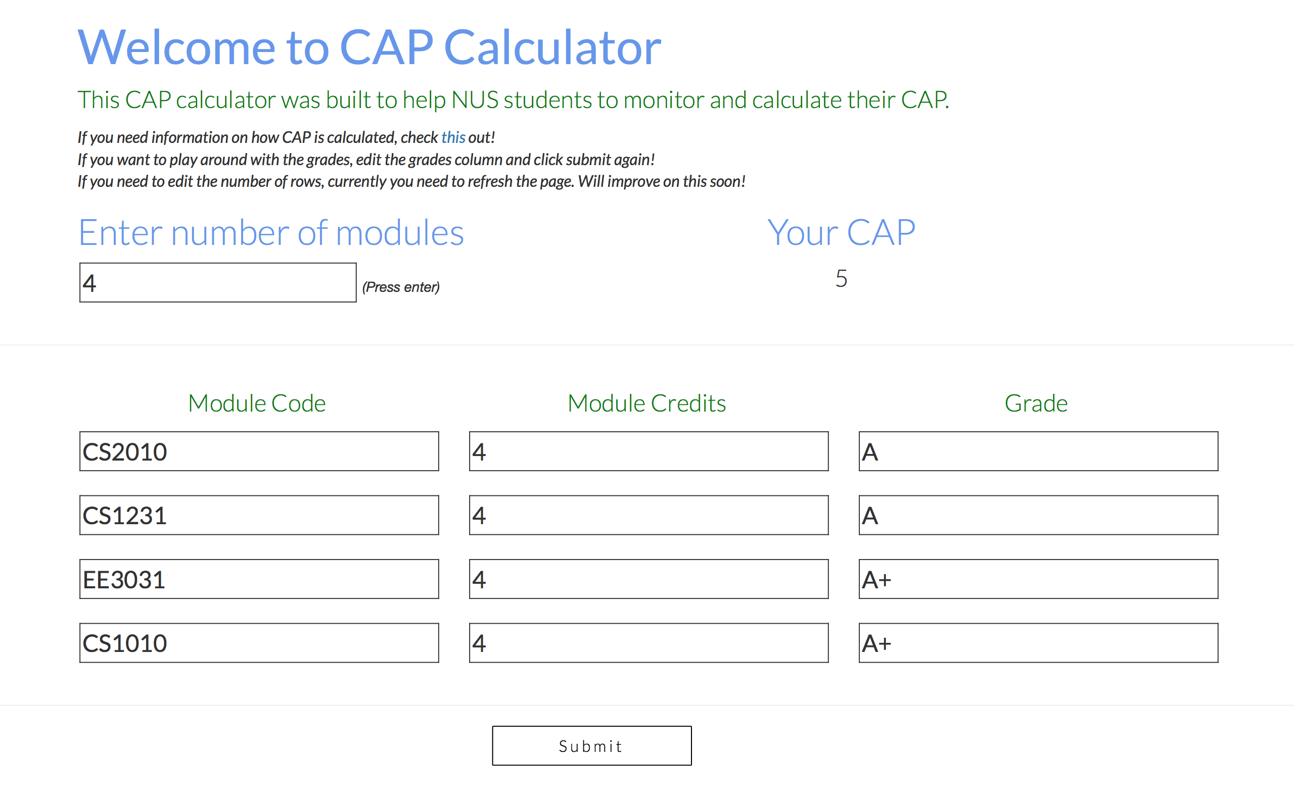 CapCalc