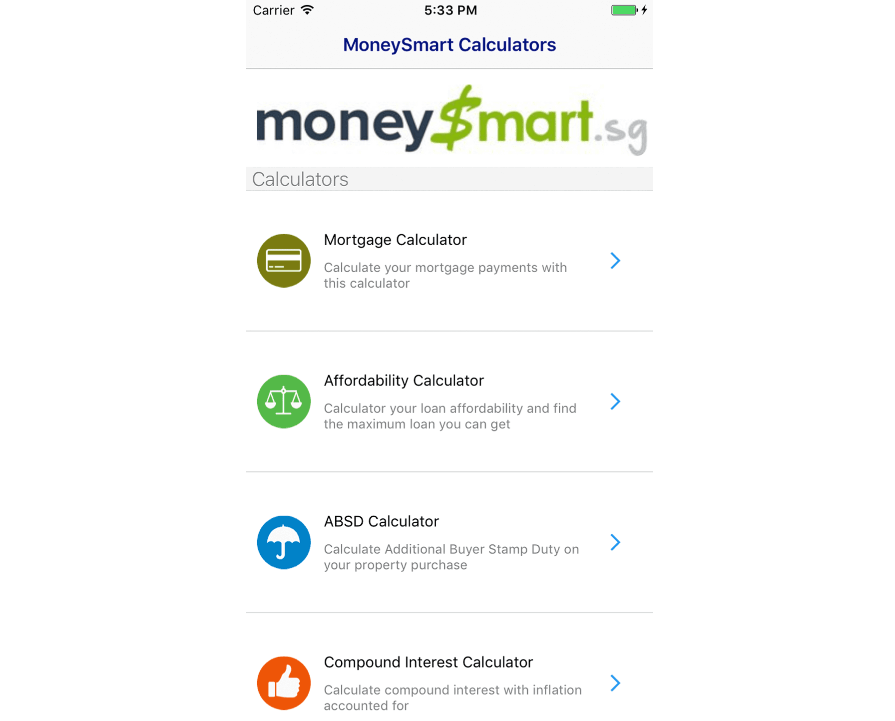 MoneySmart Calculator